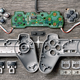 Illustration for article titled Deconstructed Gaming Controllers Reveal Gorgeous Old School Guts